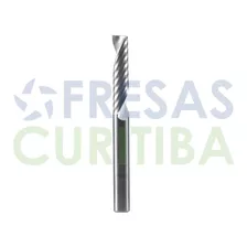 Fresa Topo 1 Corte Helicoidal Com Haste E Corte De 4mm E Profundidade De 22mm Para Pvc Expandido Acrilico Acm Etc. Cnc