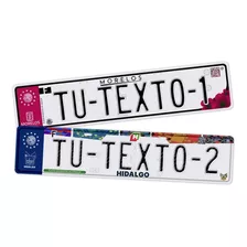 Placas Metal Europeas Refle Decorativa Personalizada Estados