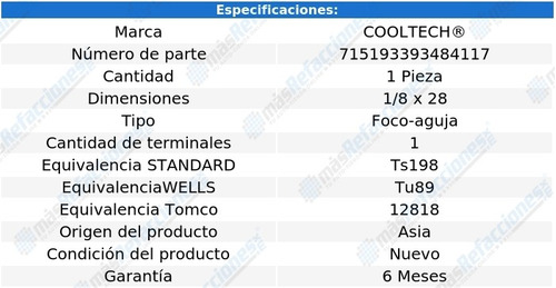 Bulbo Indicador Temperatura Suzuki Sidekick L4 1.8l 96-98 Foto 2