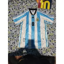 Camiseta Selección Argentina Titular 1998 9 Batistuta Xl 