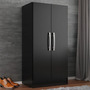 Armário Direto Sim Mu200 Preto 94cm X 46cm X 31cm 2 Portas