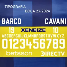 Tipografía Boca Juniors 2024 