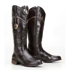 Bota Montaria Feminina Rodeio Couro Legítimo 4country R.3054