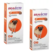 Combo Antipulgas E Carrapatos Bravecto De 4,5 A 10kg