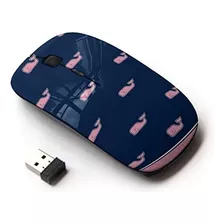 Mouse Koolmouse Inalambrico/ballenas Rosadas