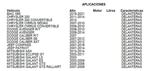 Balatas Delanteras Mitsubishi Galant Es 2004 Grc Prime Foto 2