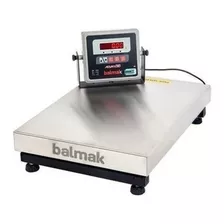 Balança Plataforma Balmak Bk300ib 300kg Inox Bateria Inmetro