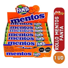 Mentos Rollo Caramelos Masticables Sabor Fanta X14 Und