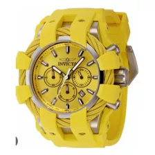 Reloj Invicta Bolt Deportivo Amarillo Correa De Silicona