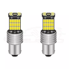 Par De Focos Led 1156 Canbus Blanco P21w Ba15s Para Reversa