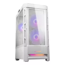 Armario Cougar Duoface Rgb De Vidrio Templado Blanco Para Jugadores. Medio