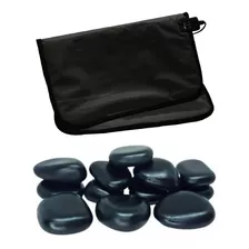 Kit Bolsa Térmica 220v + 12 Pedra Quente Vulcânica Massagem 