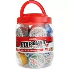 Pote De Cinta Aisladora X20 Rollos Multicolores - Ynter