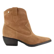 Bota Feminina Giulia Domna Western Cano Baixo Marrom 153010