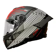 Casco Mt Thunder 4sv Krom B5 Rojo Perla Mate Talla L - Xl