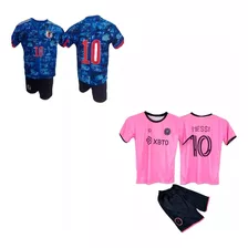 Conjunto Infantil Neymar +cristiano Ronaldo Time Futebol