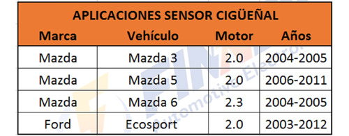 Sensor Cigeal Mazda 3 Mazda 5 Mazda 6 Ford Ecosport Foto 6