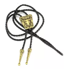 Gravata Couro Country Rodeo Cowboy Sertanejo Luxo Bolo Tie