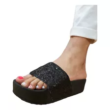 Sandalias Plataformas Metalizadas Y Opacas Varios Colores