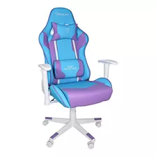 Ocelot Gaming Silla Gamer Osa-06, Hasta 150kg, Azul/morado