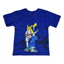 Camiseta Infantil Pikachu Pokemon