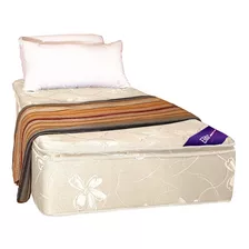 Colchon 1 1/2 Plaza Espuma Alta Densidad 35 Kg Doble Pillow