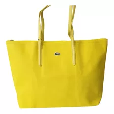 Bolsa Lacoste Tote Concept Amarillo Para Mujer