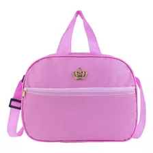 Bolsa Maternidade Pequena Versátil Mamãe Bebê Cor Rosa-claro