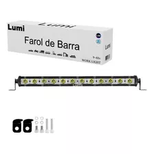 Farol De Barra Led 36w 9-60v Auxilar Caminhão Barco Off Road