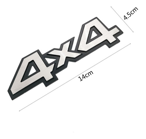 Emblema 4x4 Metalico Adhesivo En 3d Foto 5