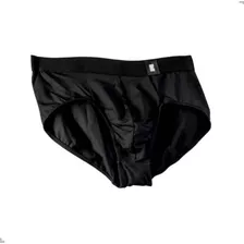 Cueca Slip Preta Micro Modal Marca Bunker Tamanho M Médio