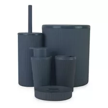 Conjunto Para Banheiro Lavabo Kit Premium Luxo 5pçs Mood 