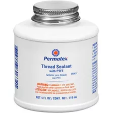 Permatex *******pk Sellador De Roscas Con Ptfe, 4 Oz. (paque