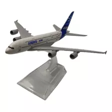 Airbus A380 Avião Miniatura Cor Branco