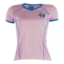 Baby Look Grêmio Dry Licenciada Rosa Azul Feminina Original