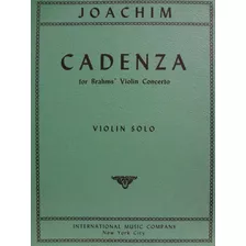 Partitura Violino Joachim - Cadenzas For Brahm's Concerto