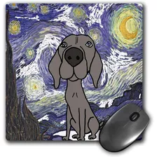 Mouse Pad Dibujo Perro Pintura Van Gogh 8 X 8 Pulgadas