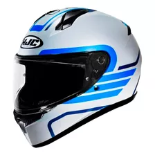 Casco Integral Moto Hjc Gris / Azul Matte