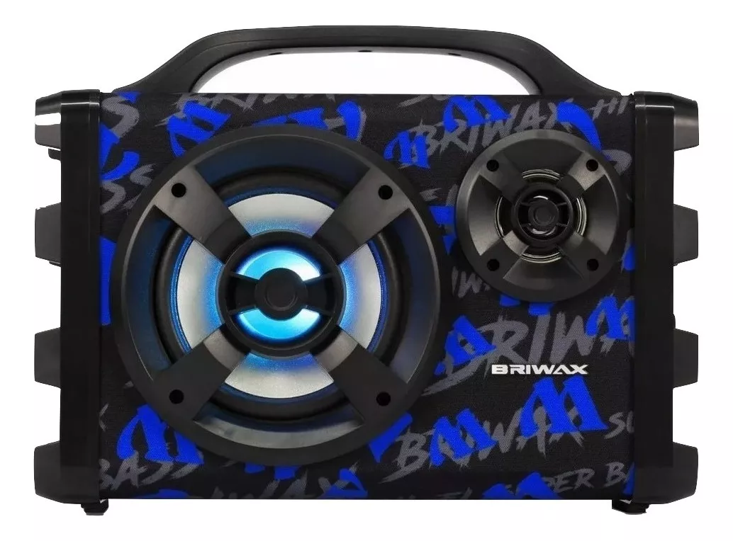 Alto-falante Briwax Fbx-112 Portátil Com Bluetooth Azul 100v/240v 