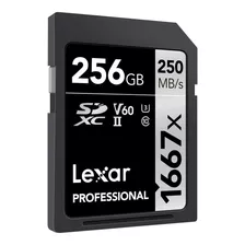 Lexar Professional 1667x Sdxc Tarjeta Sd 256gb 250mb/s Camar