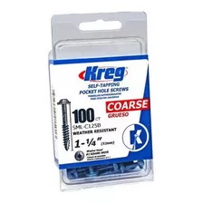 Kreg Sml-c125b-100 Blue-kote Wr Pocket Screw - 1-1 / 4-inch,