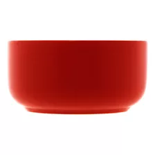 3 Petisqueiras Wolff Nórdica De Porcelana Vermelho Matt