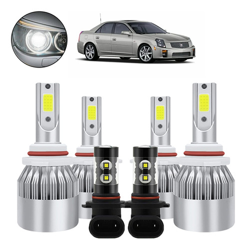 4side 9005 9006 Kit De Faros Led 6000k Luces Bajas Altas