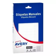 Etiquetas Autoadhesiva Avery Rectangular 8,1x15,8mm. 3011