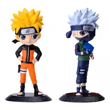 Kit Naruto + Kakashi Action Figure Anime Colecionável 