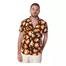 Camisa De Fibrana Estampadas Hombre H4