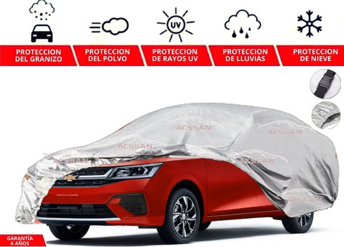 Cubierta Funda Cubre Auto Afelpada Chevrolet Aveo 2019-2020 Foto 7