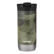 Vaso Térmico De Acero Contigo Huron Verde Camuflado 591ml