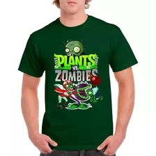 Remeras Camisetas Algodon En 4 Diseños Plantas Vs Zombies 