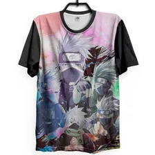 Camiseta Kakashi Hatake Aesthetic Anime Ninja Sensei Full 